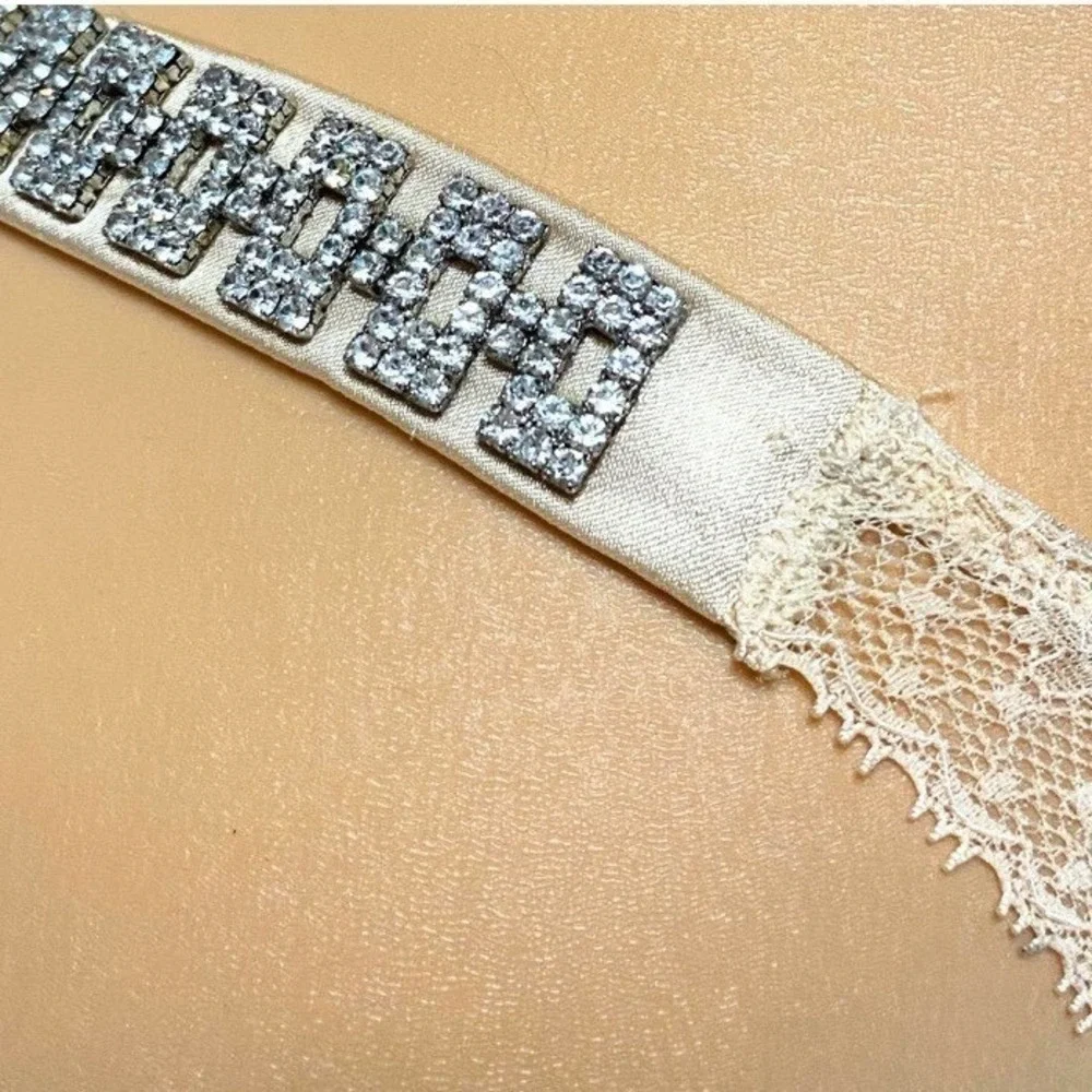 Victorias Secret EXTRA LARGE Very Sexy‎ Rhinestone Shine Bling Thong Panty NEW